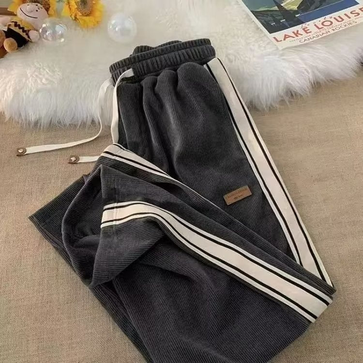 Pantalon homme noir doublé chaud pour hiver
