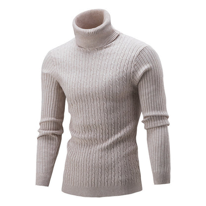 Pull homme col roulé disponible en plusieurs coloris